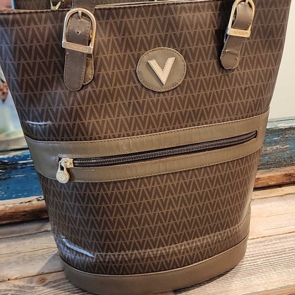 Mario Valentino Vintage brown tall bucket bag - Picture 3 of 16